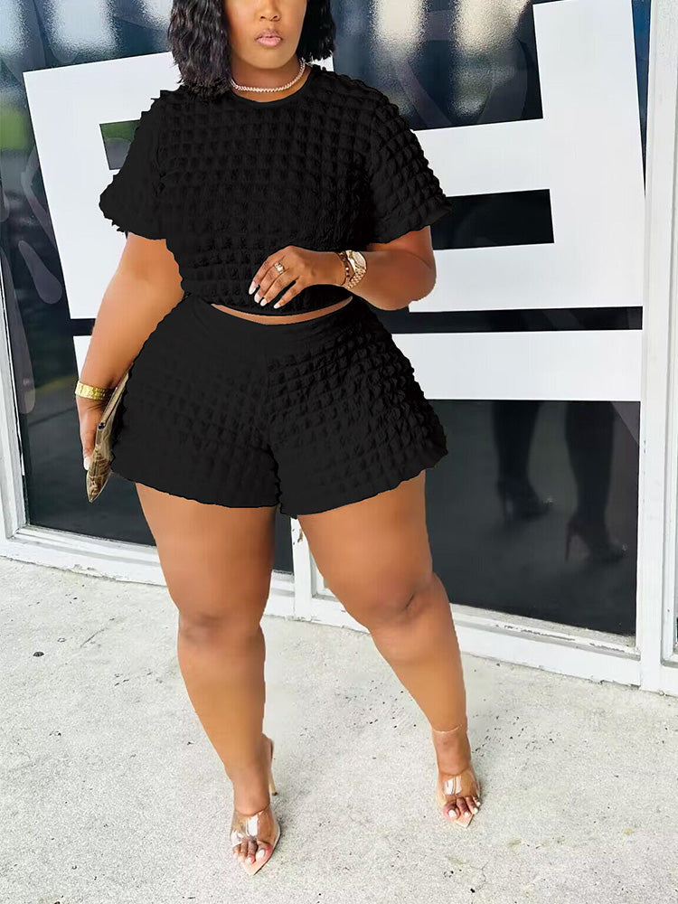 Bubble Shorts Set Black / XL