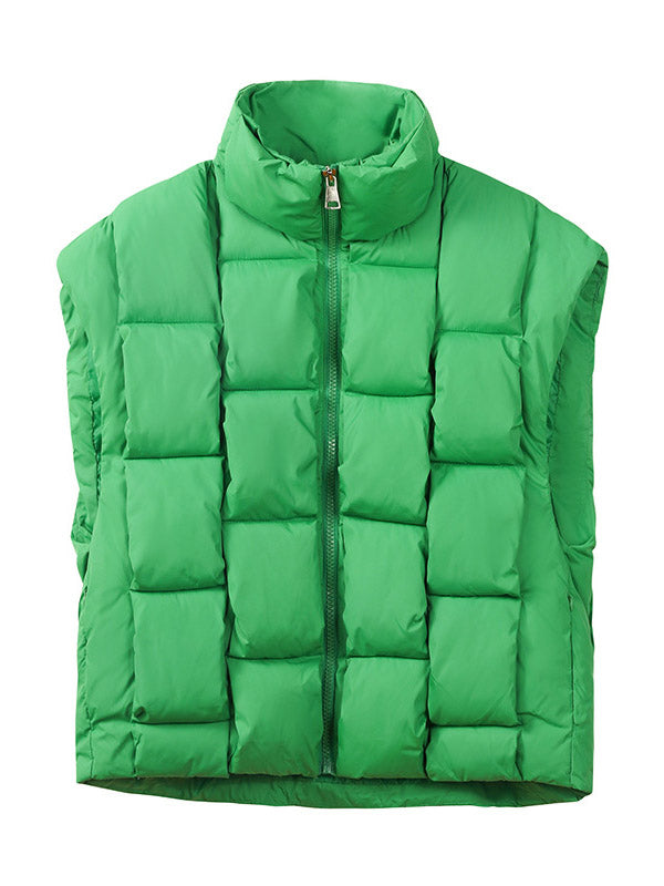 Braid Puffer Vest Blue / L