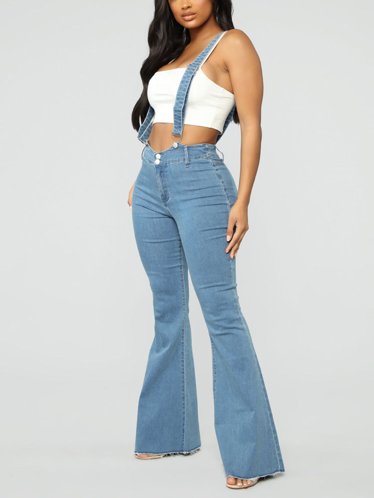 Denim Flared Stripe Jeans Blue / M
