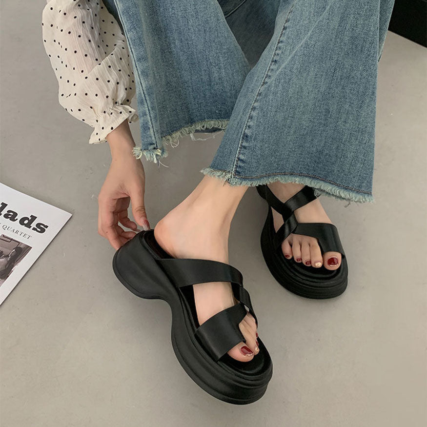 Chic Simple Twist Sandals Blue / EU:35:US Women's 4-4.5