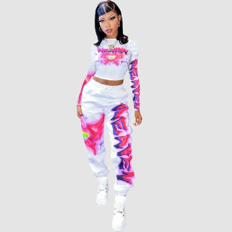 Digital Printed Sports Set Rose / M