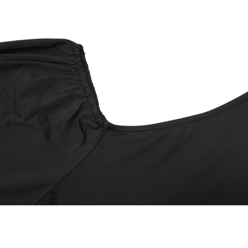 Plus Size High Waist Wide Leg Jumpsuits Black / L