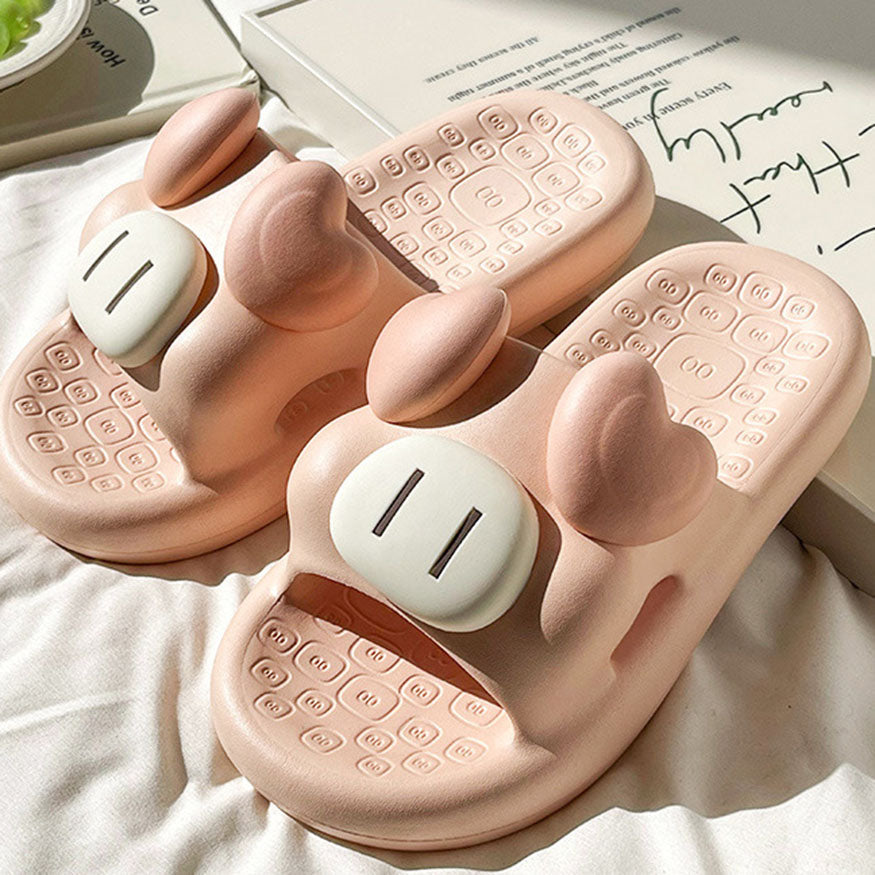 Cute Animal Shape Slides White / EU:40-41:US Women's 9-10.5 Men's 6.5-8
