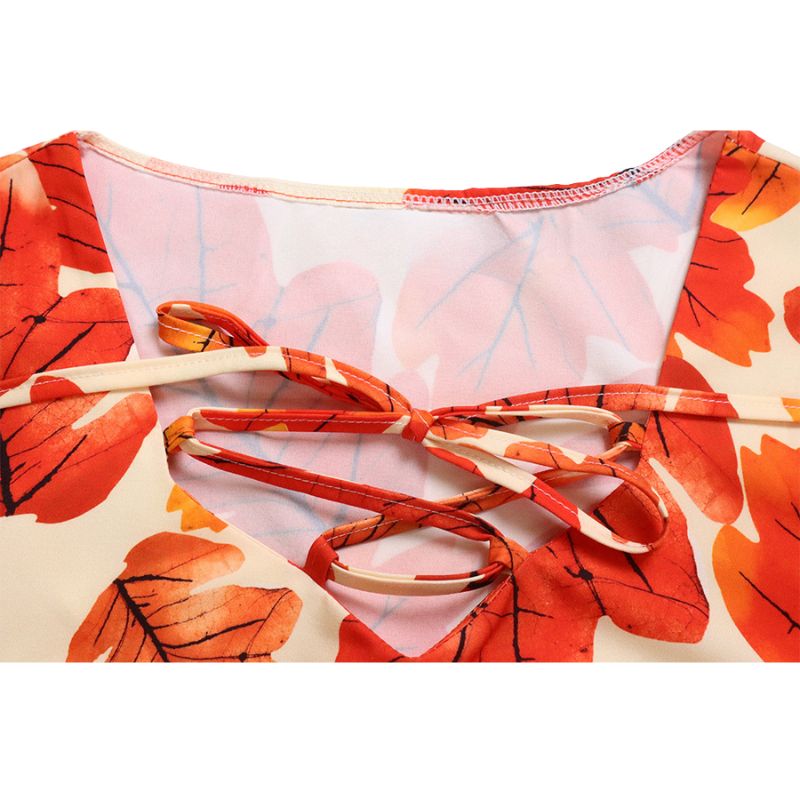 Flower Printed Wide Leg Pant Set Rose / 3XL