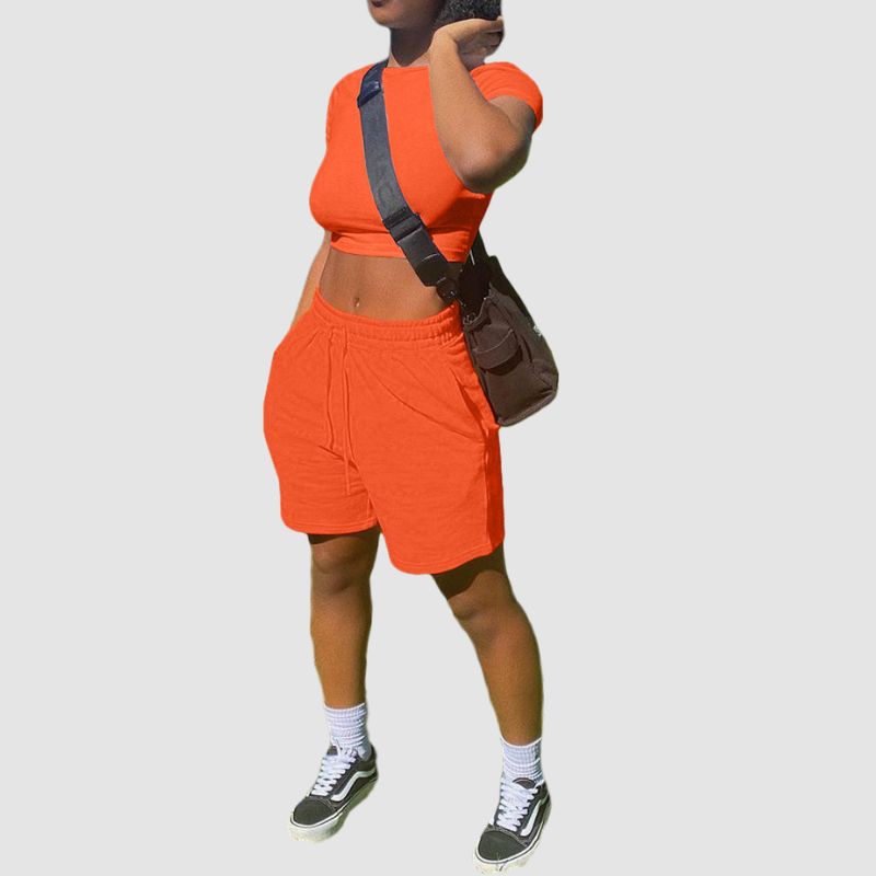 Solid Color Sport Set Khaki / M