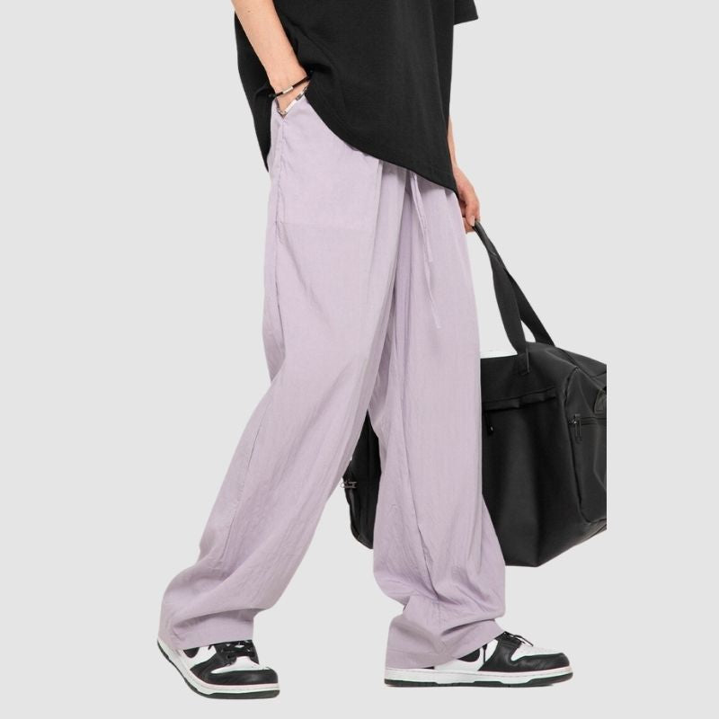 Simple Straight Leg Yamamoto Pants Grey / M