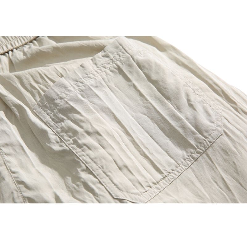 Simple Straight Leg Yamamoto Pants Brown / S