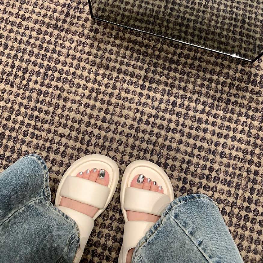 Chic Cloud Bubble Sandals Kahaki / 39