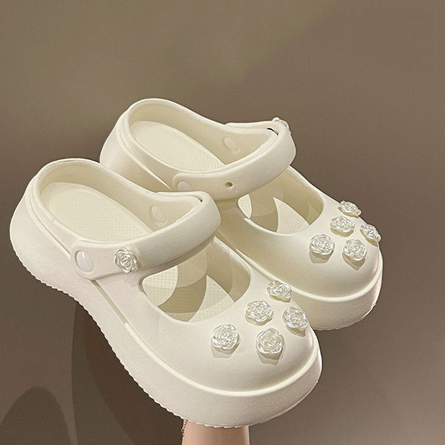 Lolita Rose Charm Mary Jane Shoes White / EU:35-36:US Women's 4-5.5