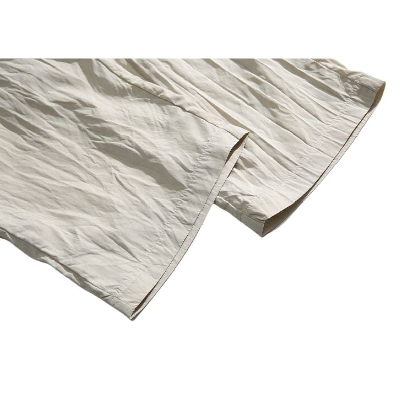 Simple Straight Leg Yamamoto Pants Brown / M