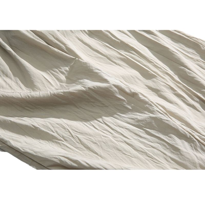 Simple Straight Leg Yamamoto Pants Brown / L
