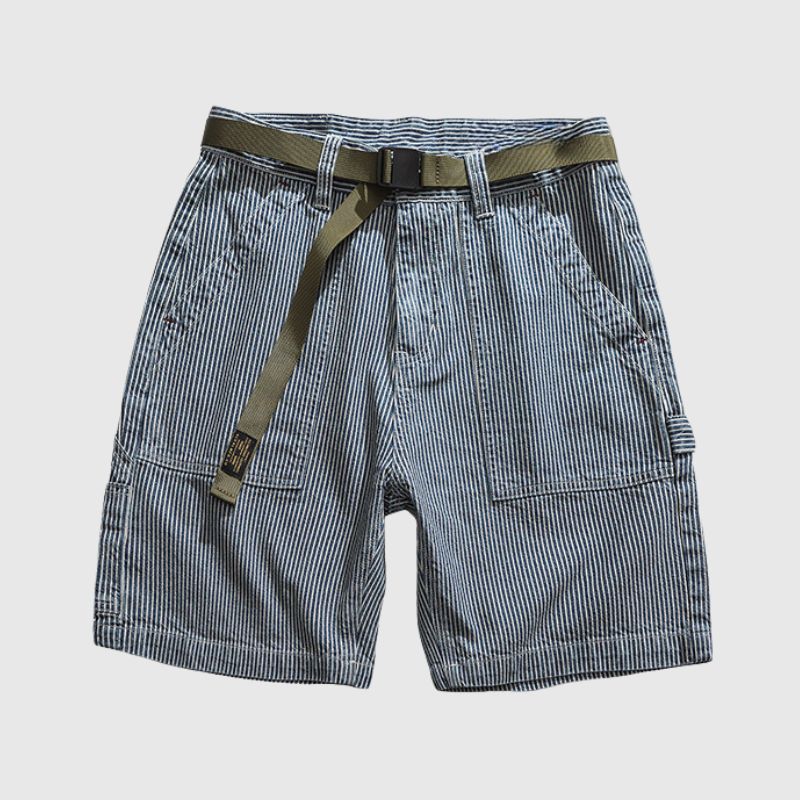 Loose Stripe Cargo Jorts Blue / S