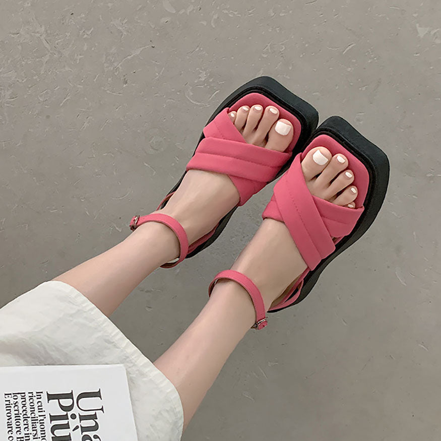 Vintage Cross Sandals Rose / EU:39:US Women's 8-8.5 Men's 5.5-6