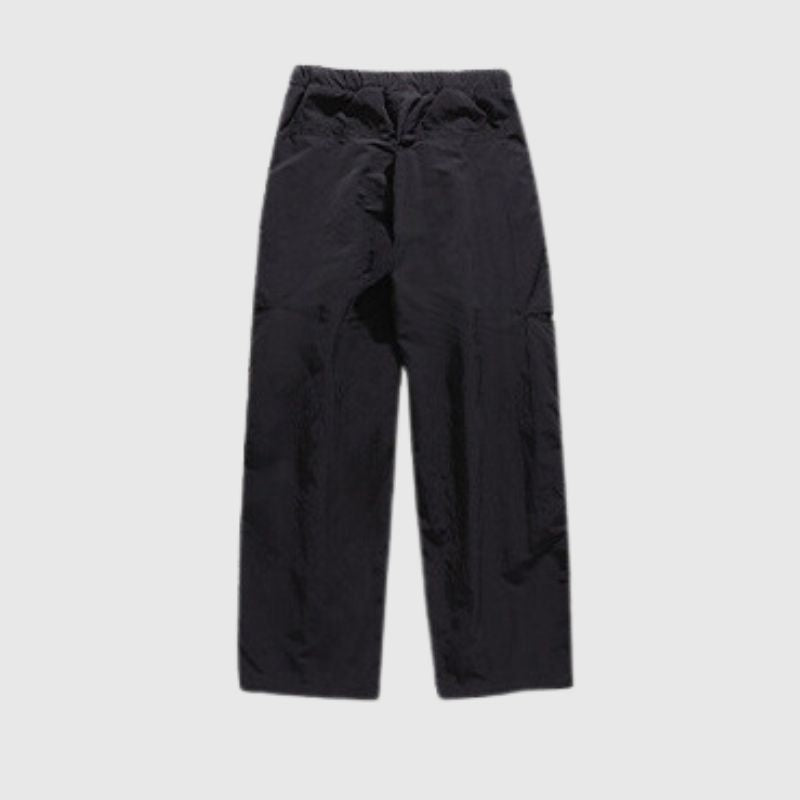 Water-Repellent Belted Yamamoto Pants Black / 2XL