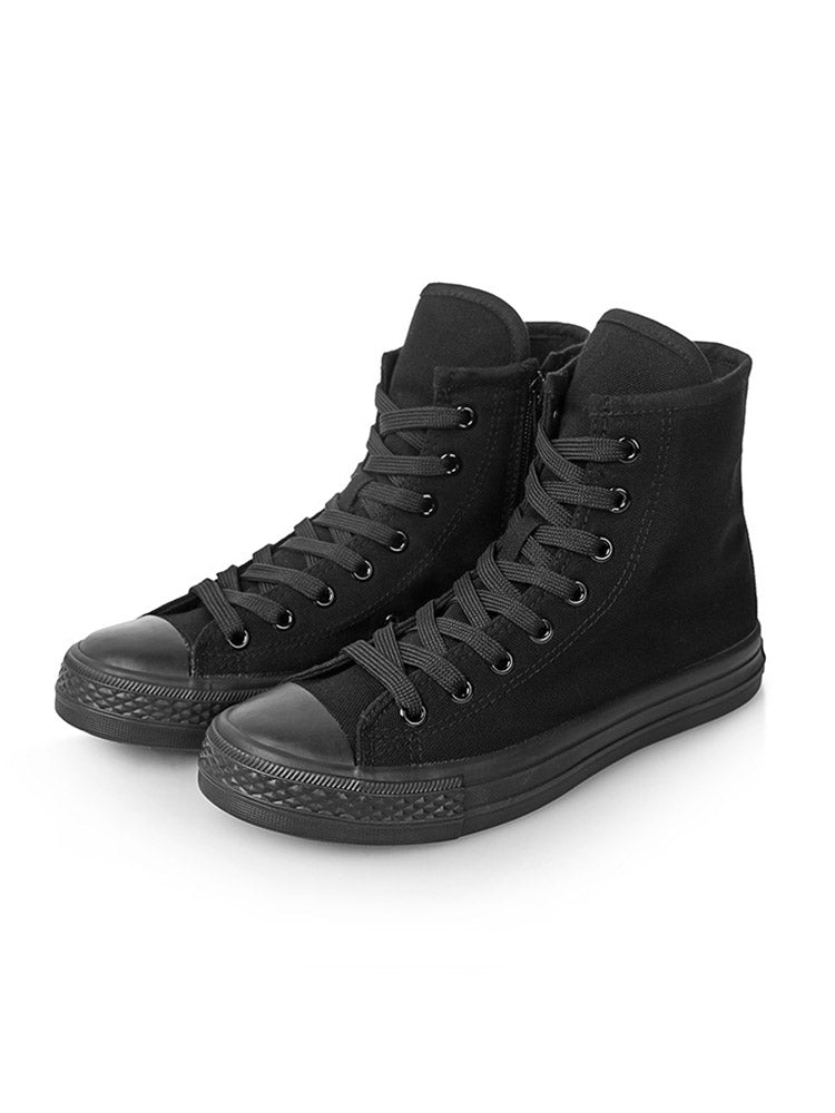 Lace-up Canvas Boots White Star / 6.5/7