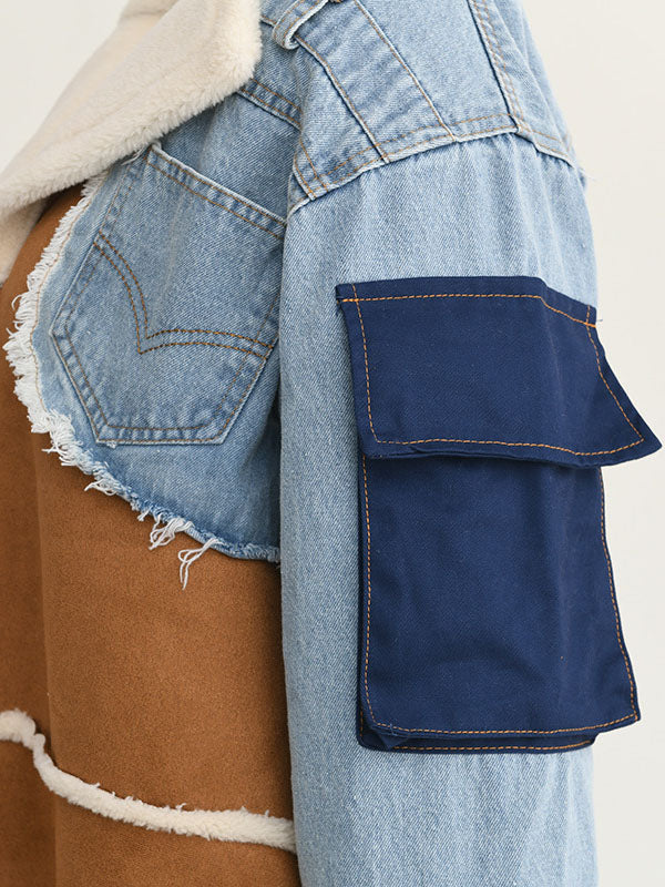 Woolen Denim Trench Coat Gray / M