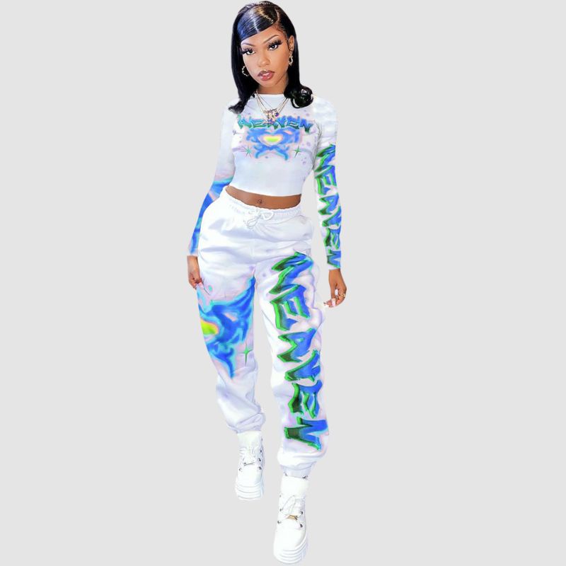Digital Printed Sports Set Rose / XL