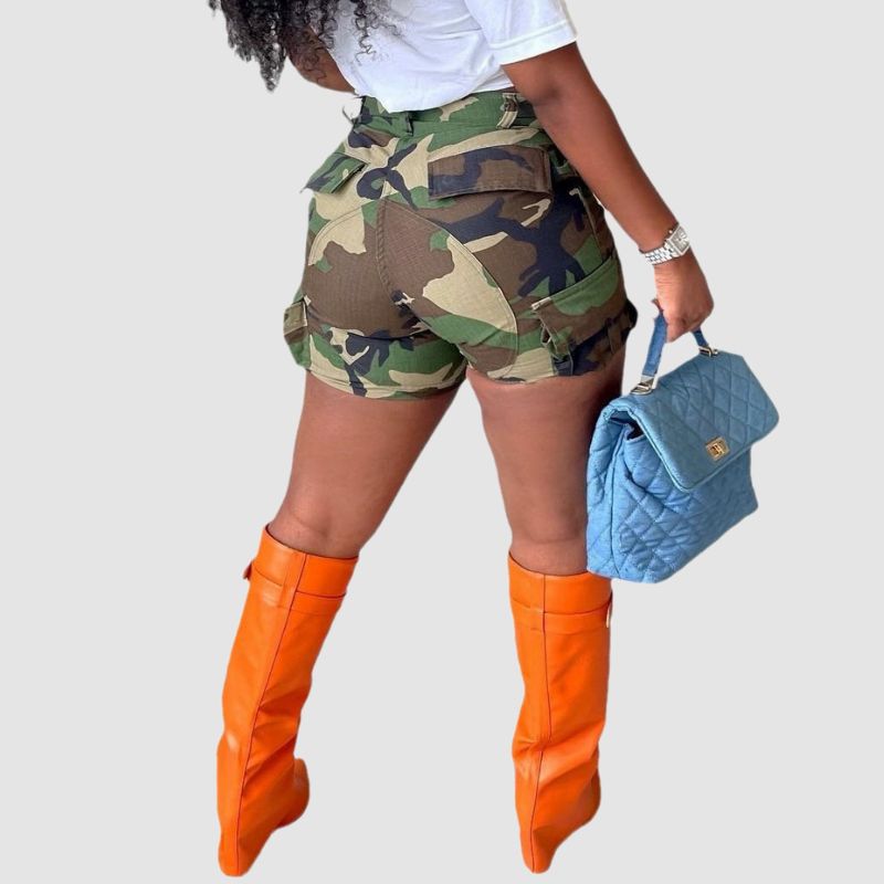 Pocket Patch Camouflage Shorts Camouflage / M