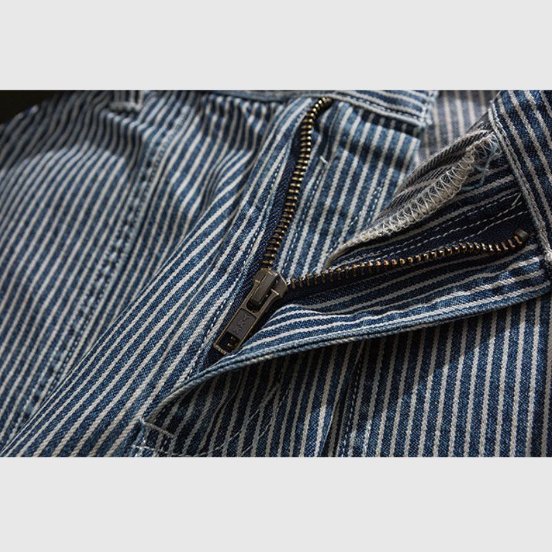 Loose Stripe Cargo Jorts Blue / M