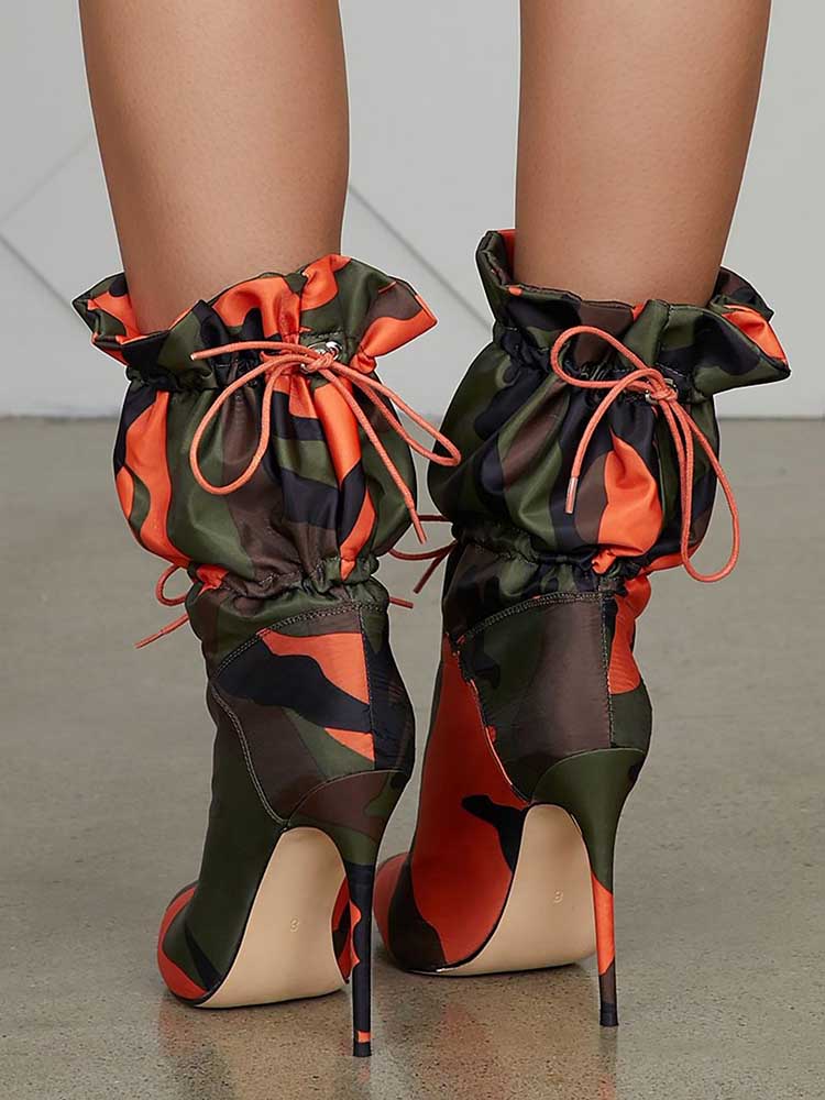 Ankle Camo Boots Orange Camo / 7.5/8