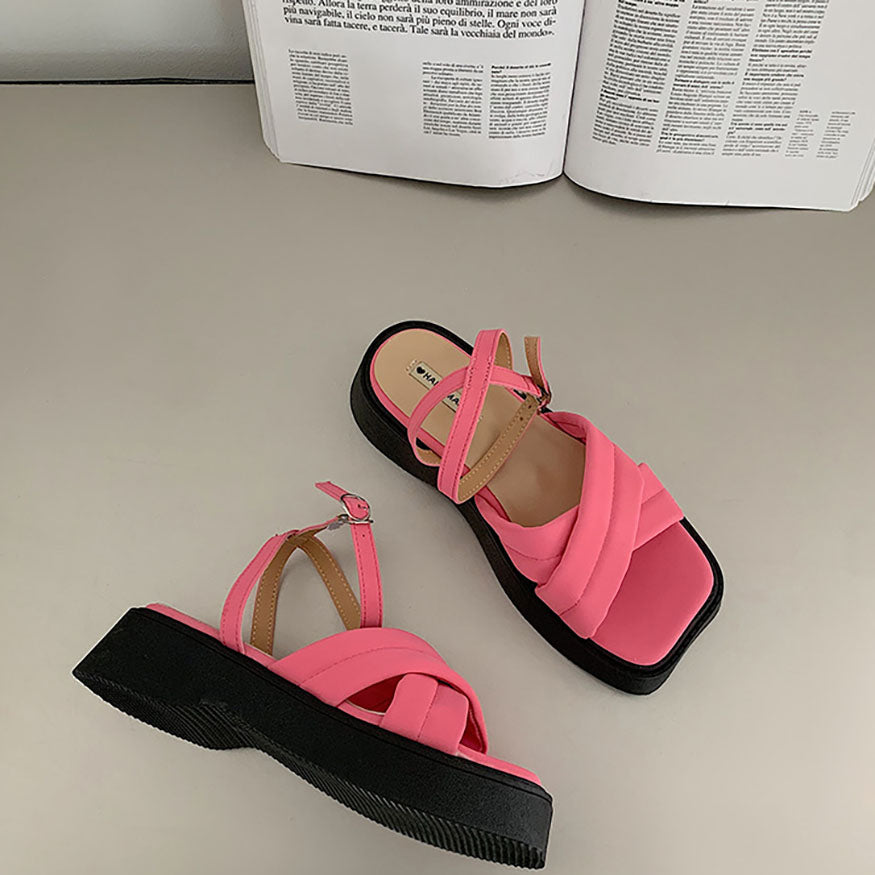 Vintage Cross Sandals Rose / EU:38:US Women's 7-7.5 Men's 4.5-5