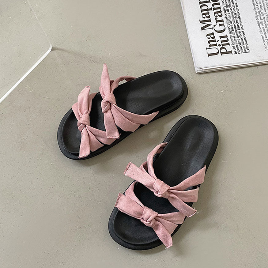 Vintage Double Bow Sandals Green / EU:39:US Women's 8-8.5 Men's 5.5-6