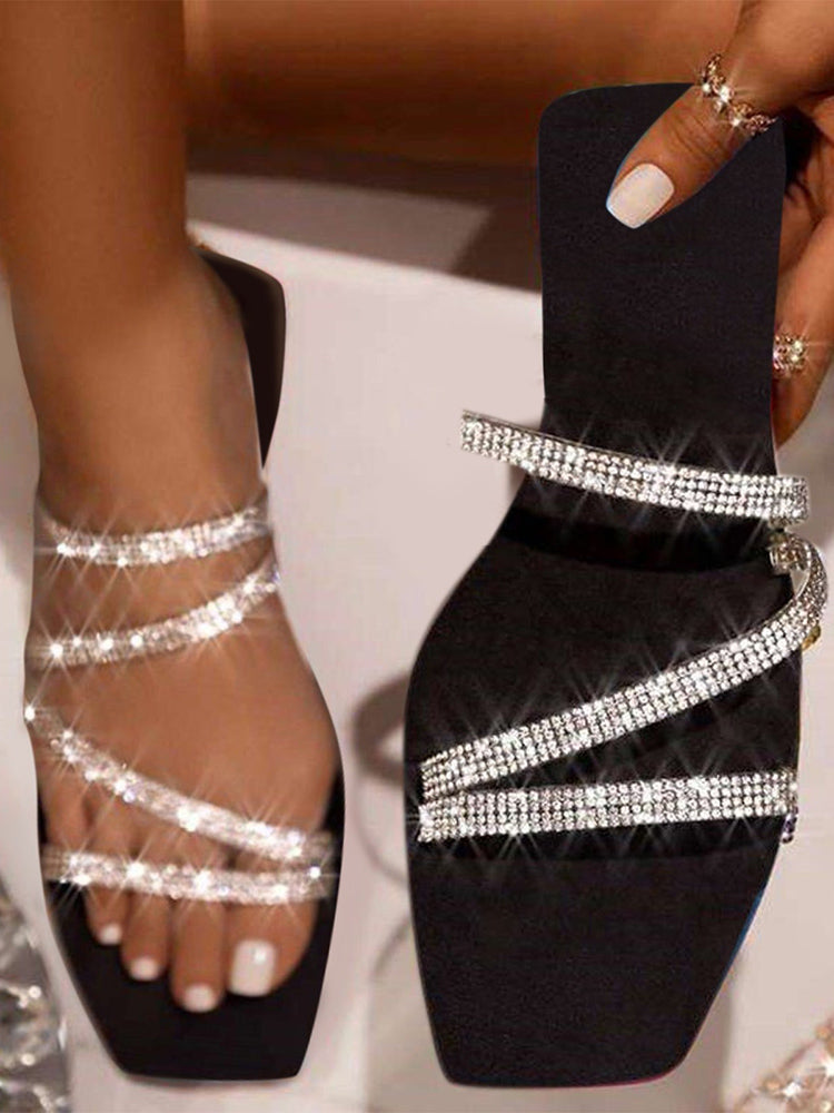 Rhinestone Flat Sandal Multicolor / 10.5/11