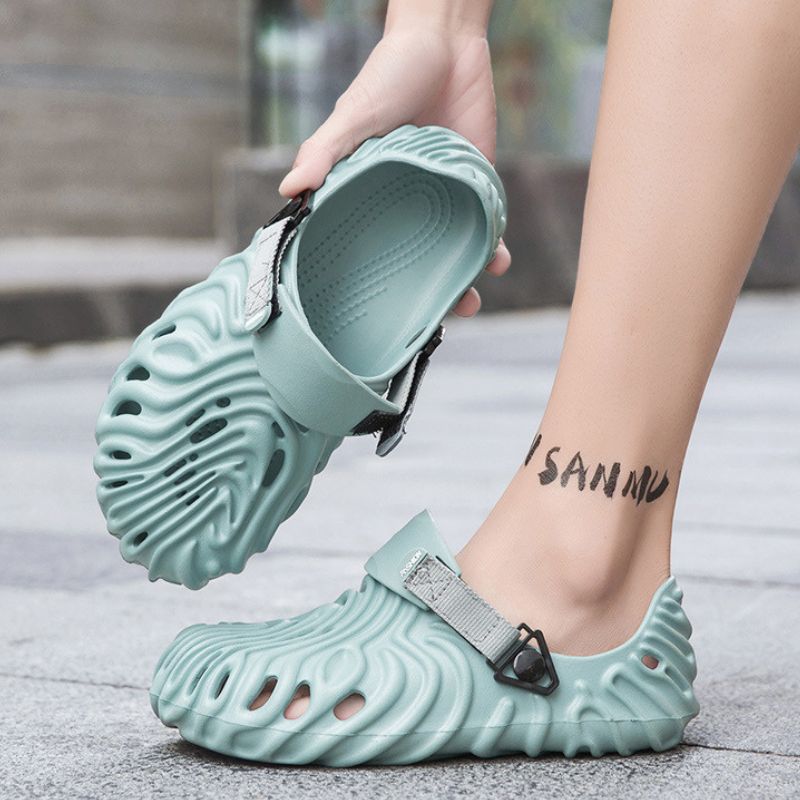 Solid Color Casual Beach Clogs Blue / EU:45:US Men's 11.5-12