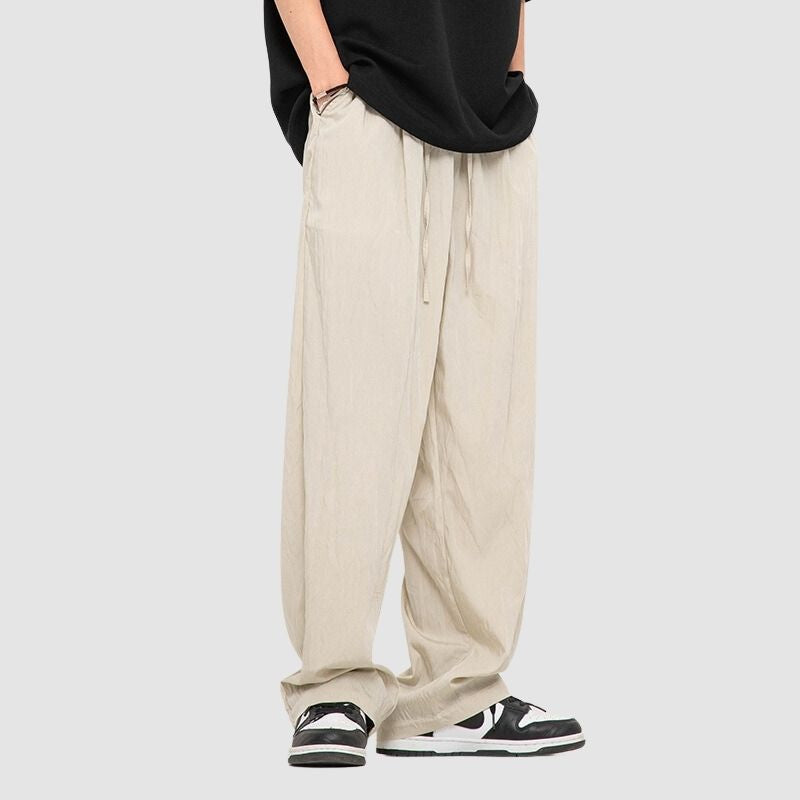 Simple Straight Leg Yamamoto Pants Black / L