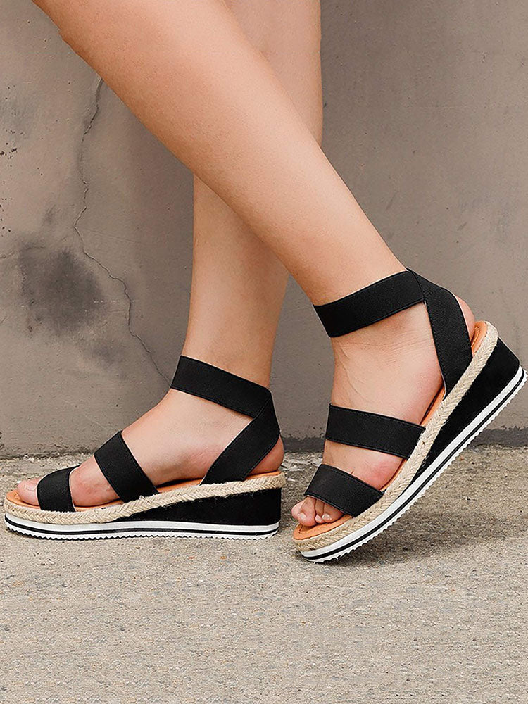 Strap Platform Sandals Blue / 9/9.5