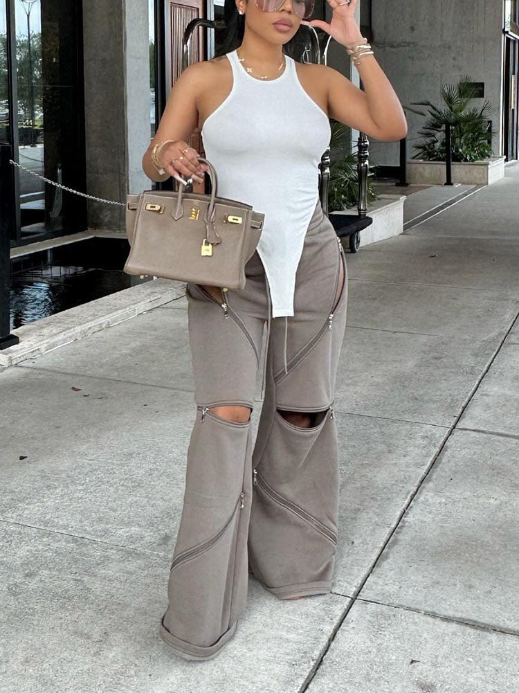 Zip It Up Sweatpants Gray / XL