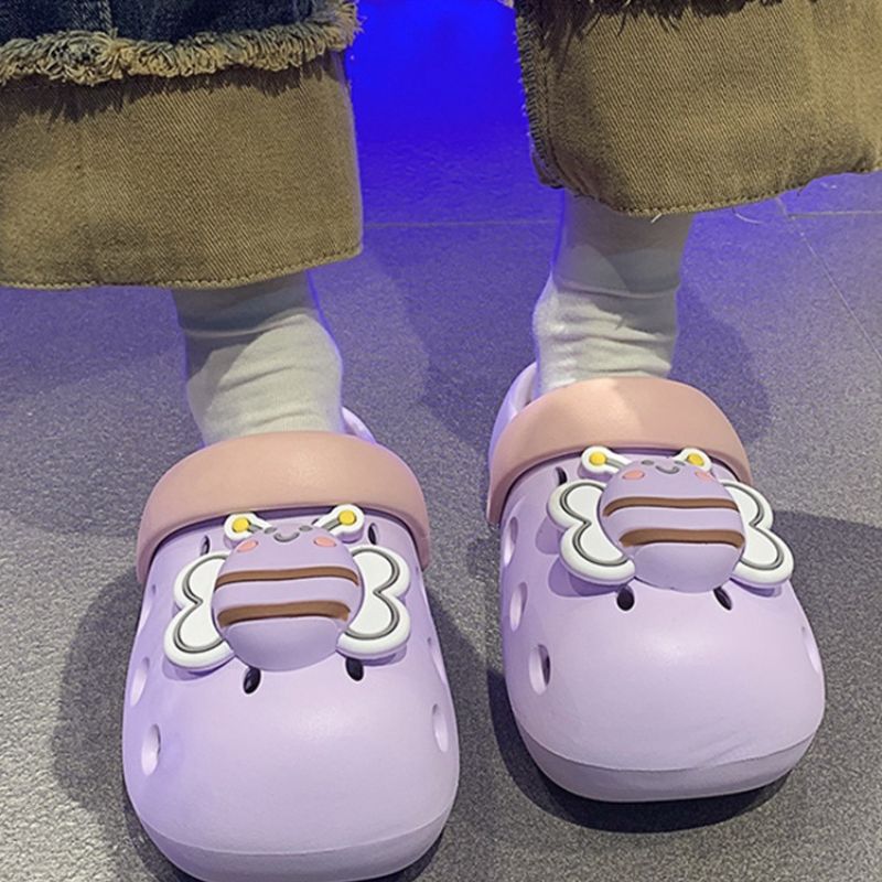 Cute Little Bee Garden Clog Purple / EU:37:US Women's 6-6.5
