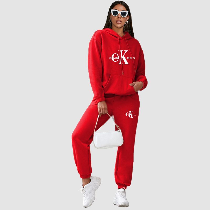 “OK” Printed Pant Set Black / XL