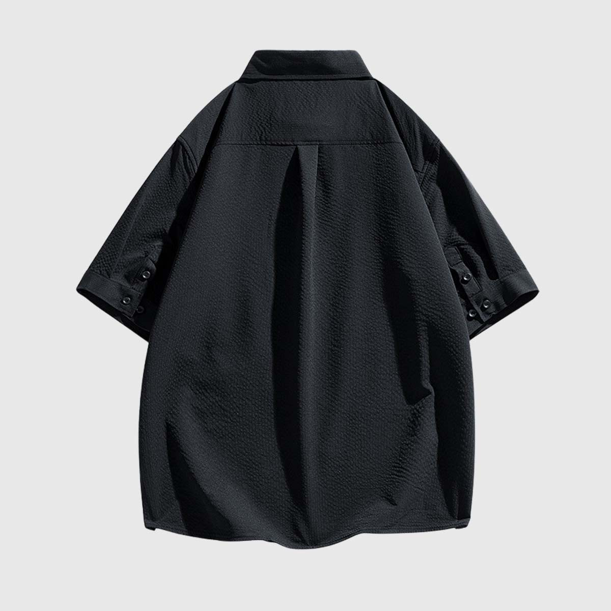 Modern Striped Panel Shirt Black / L