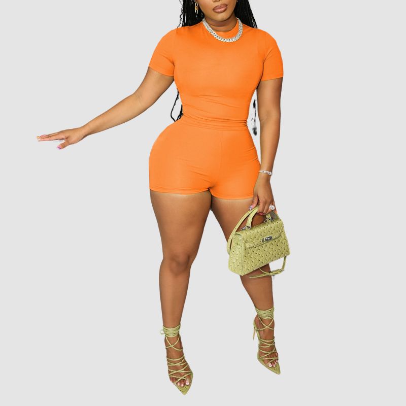 Summer Solid Color Tight Set Pink / 2XL