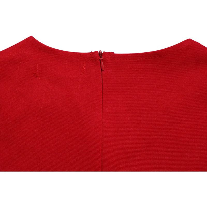 Solid Color Tie-up Wide Leg Jumpsuit Red / 2XL