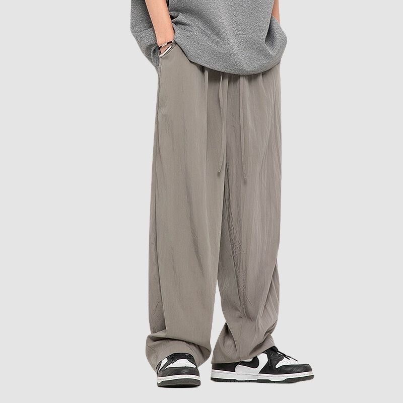Simple Straight Leg Yamamoto Pants Black / 2XL