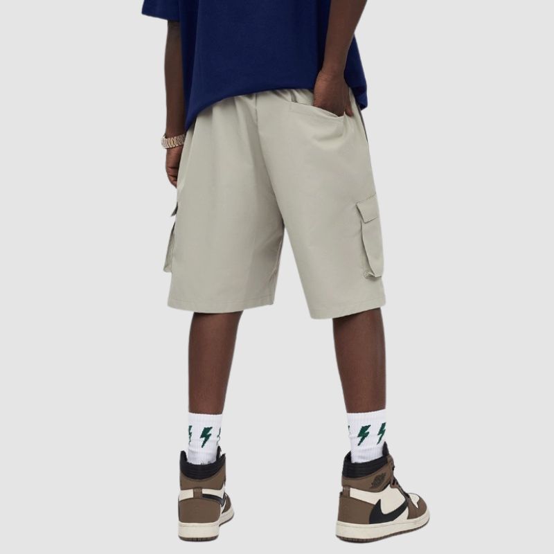 Pocket Patch Drawstring Cargo Shorts Army Green / L