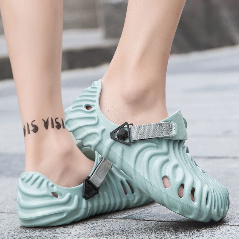 Solid Color Casual Beach Clogs Black / EU:40:US Women's 9-9.5 Men's 6.5-7
