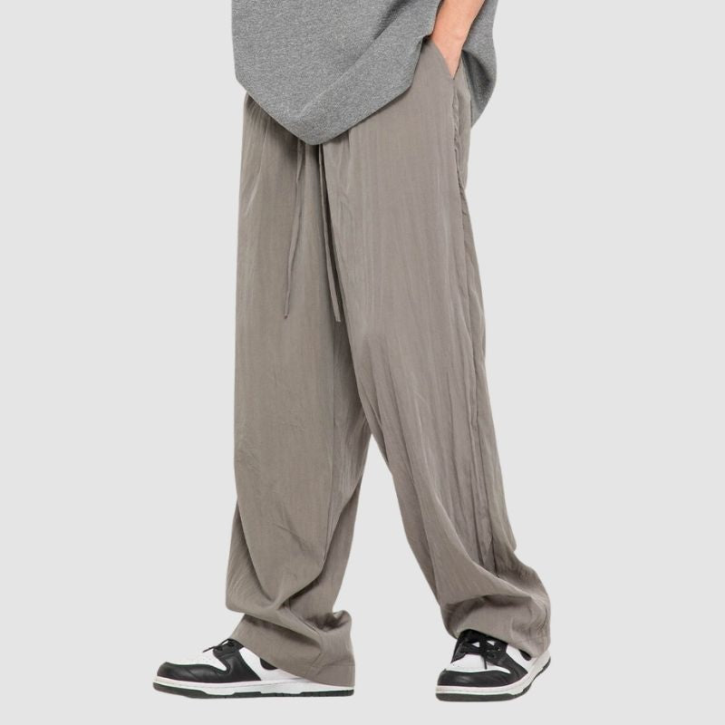 Simple Straight Leg Yamamoto Pants Apricot / S