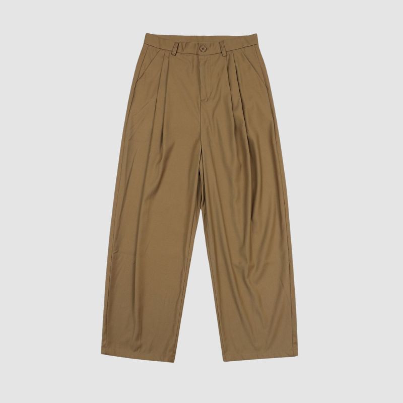Loose Simple Shirt Set Shirts / Khaki / 2XL