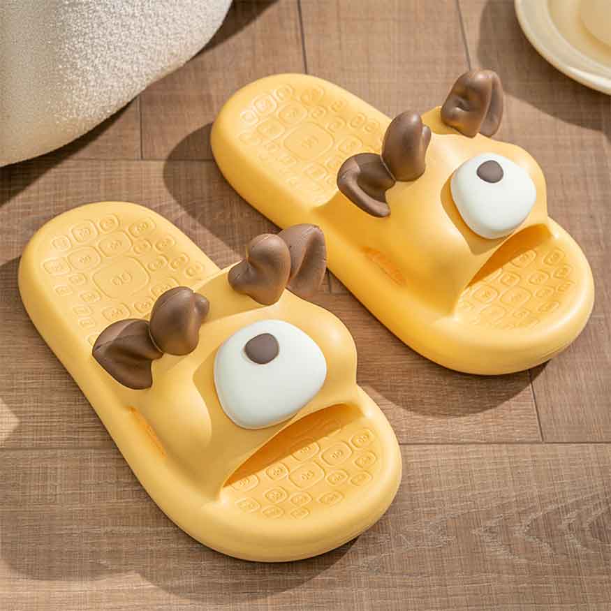 Cute Cartoon Animal Casual Slippers White / 38-39