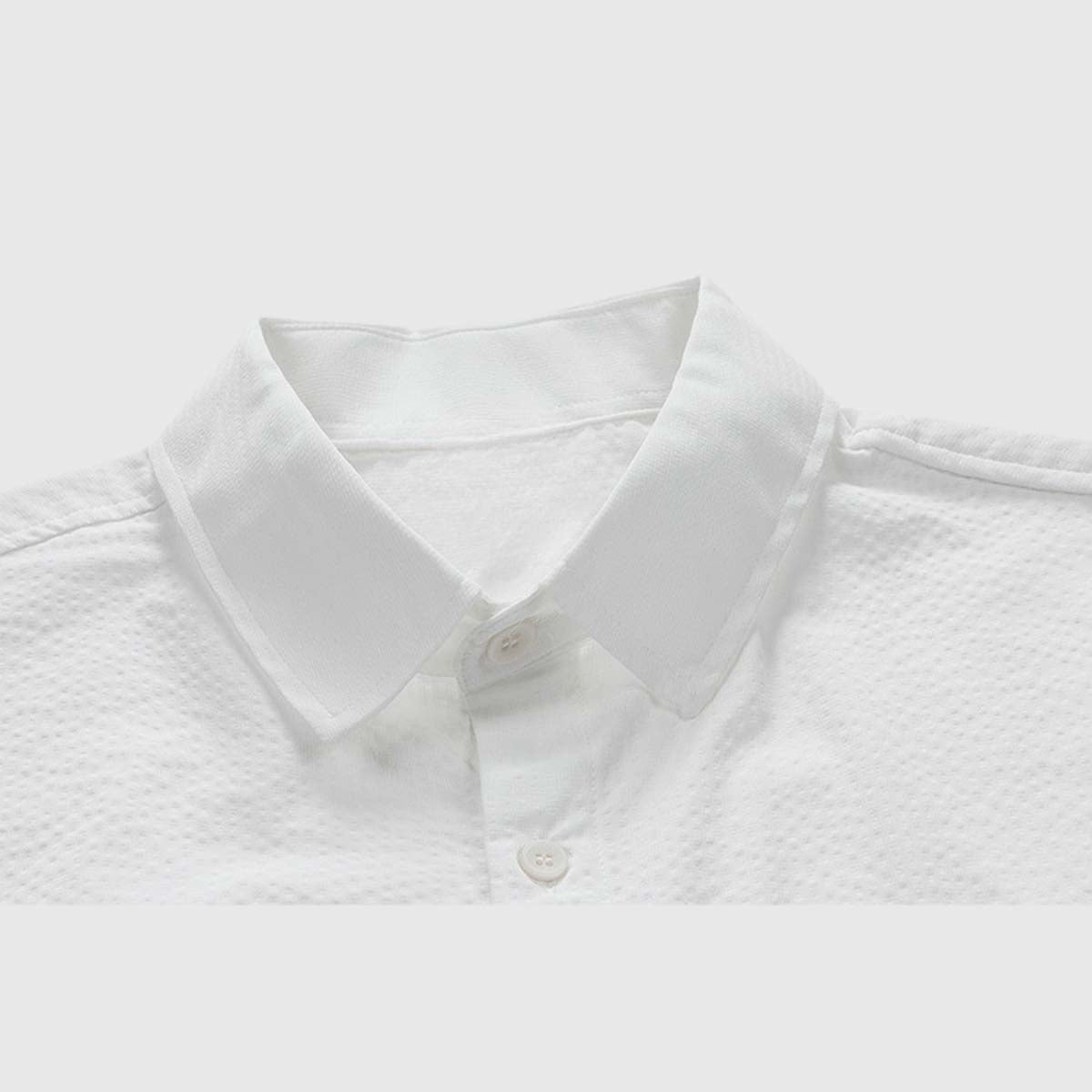 Modern Striped Panel Shirt White / M