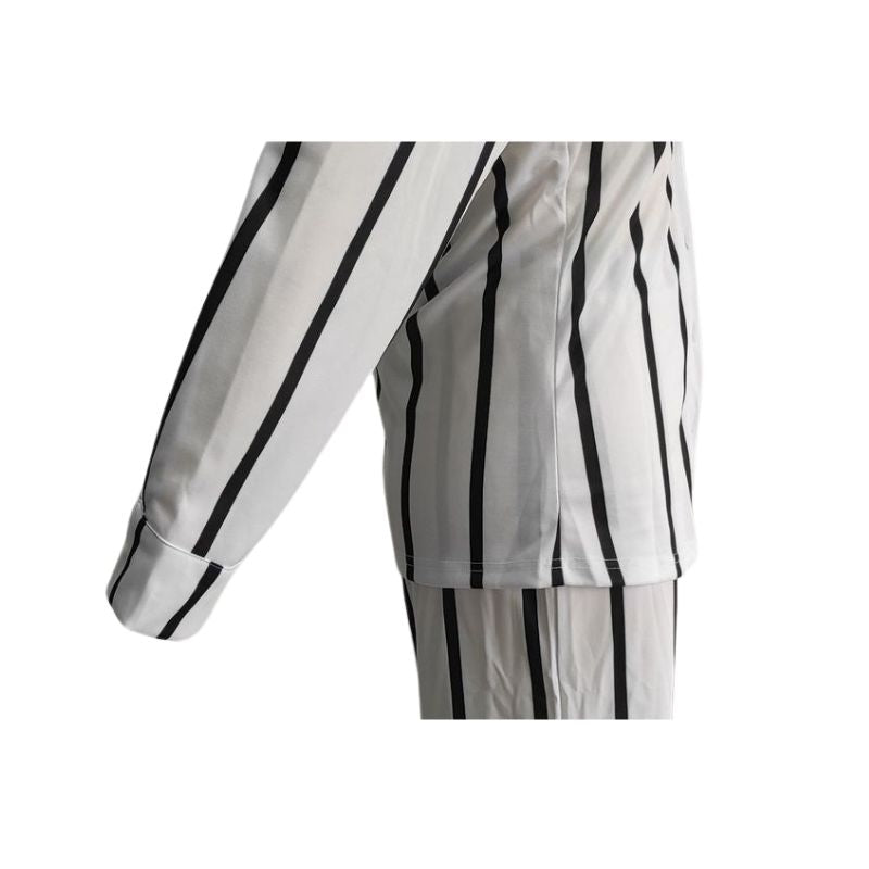 Stripe Printed Shirt Set Black / M