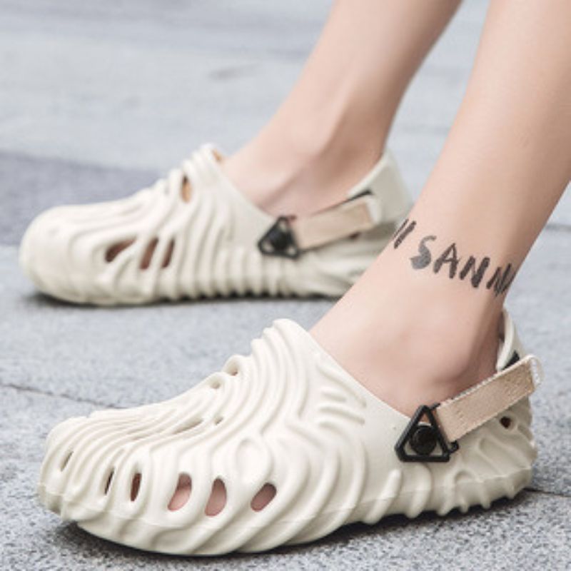 Solid Color Casual Beach Clogs Black / EU:41:US Women's 10-10.5 Men's 7.5-8