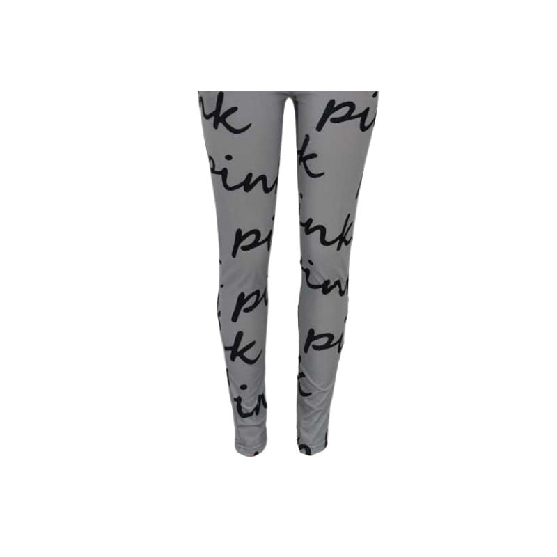 Letter Printed Zipper Set Grey / L