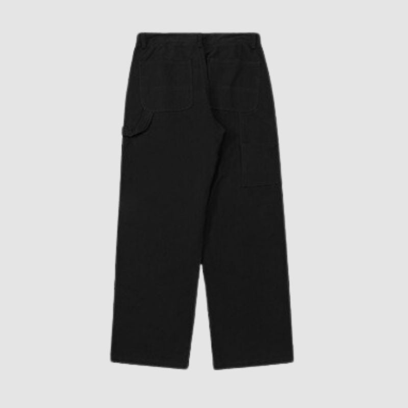 Wide Leg Solid Color Cargo Pants White / XL