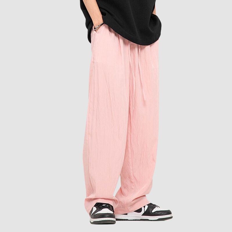 Simple Straight Leg Yamamoto Pants Apricot / XL