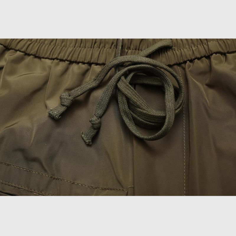 Outdoor Solid Cargo Shorts Green / XL