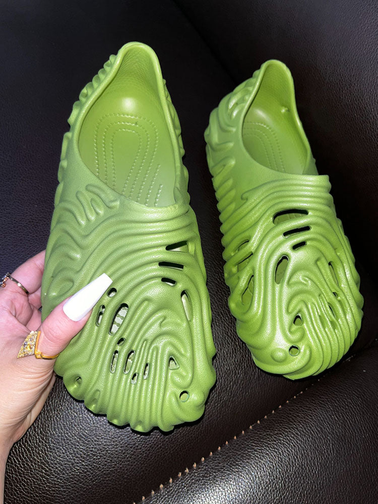 Hollow-Out EVA Sandals Green / XL